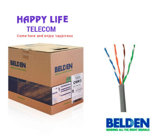 Cáp mạng Belden Cat5e U/UTP, CMR 1583A 